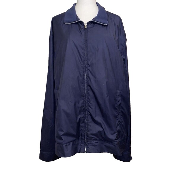 Peter Millar Hartford Jacket Mens XXL Full Zip Bomber Windbreaker Golf Navy Blue - Picture 4 of 9